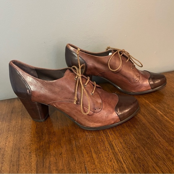 Everybody by Moda brown Leather Heeled Booties,  Comfort Shoes EU 37. - Picture 3 of 15